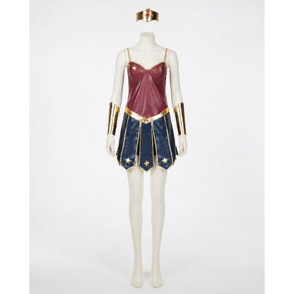 Cosplay costume with skirt, headband, and bracelets Costume Headwear detail