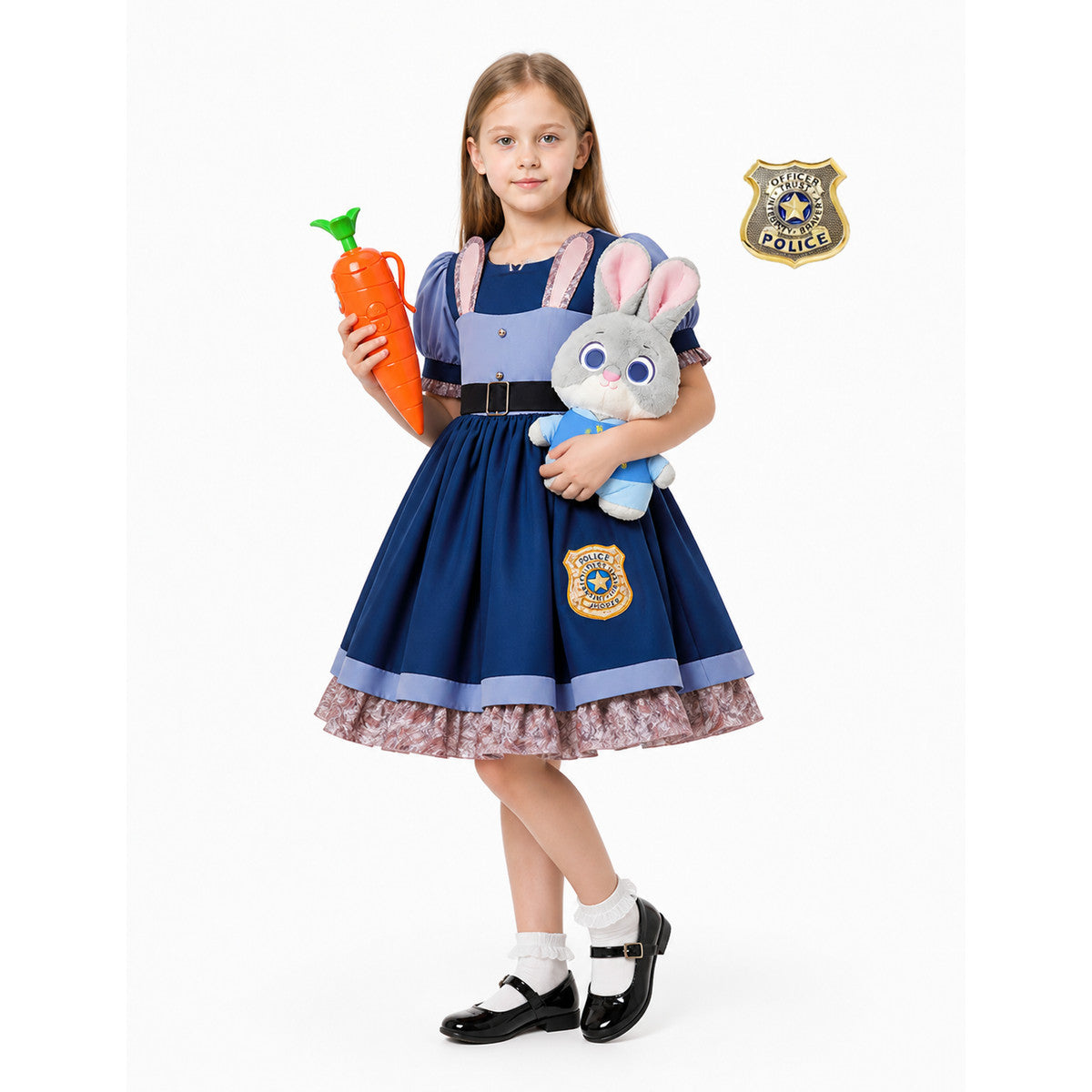 Children’s Police Rabbit Costume with Dress