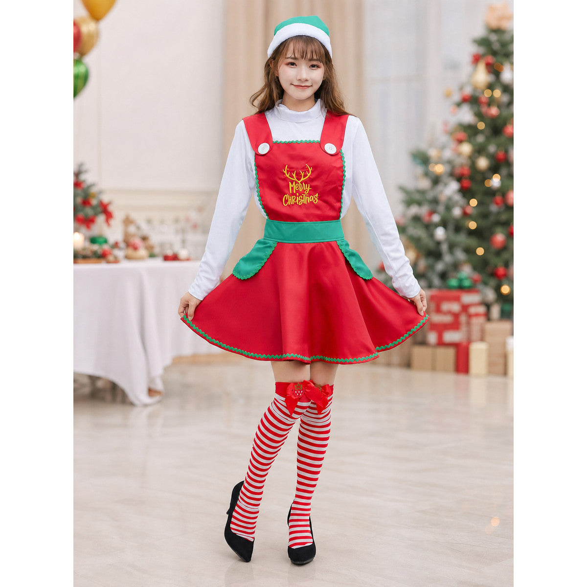 Christmas Role-Play Costume with Hat