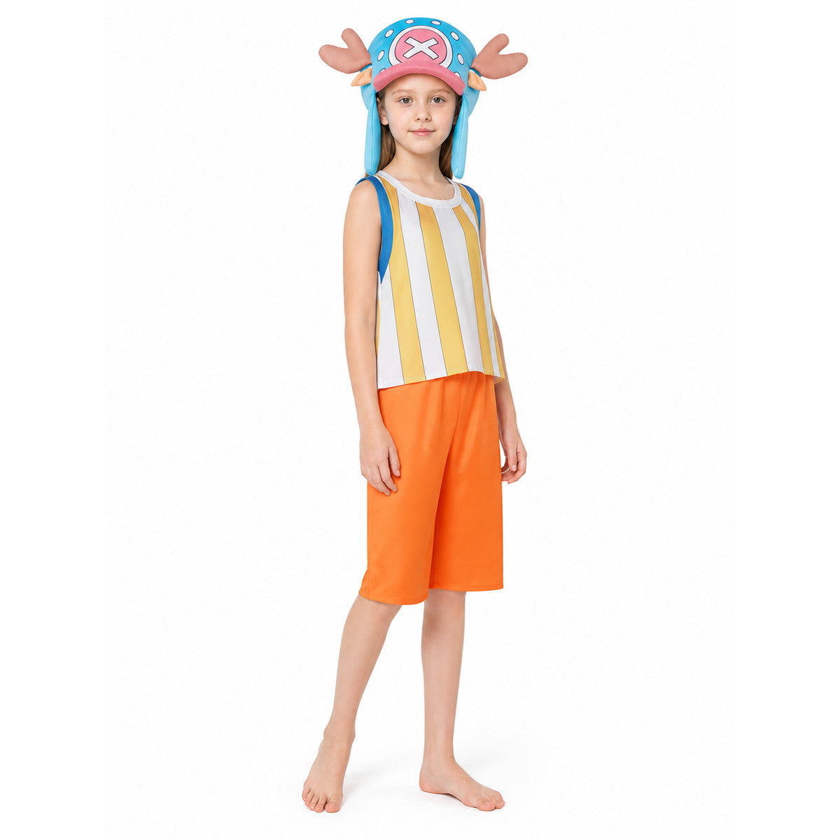 Chopper Cosplay Costume: Top, Shorts, Hat