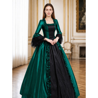 Gothic Victorian Dress with Wide Sleeves lifestyle view