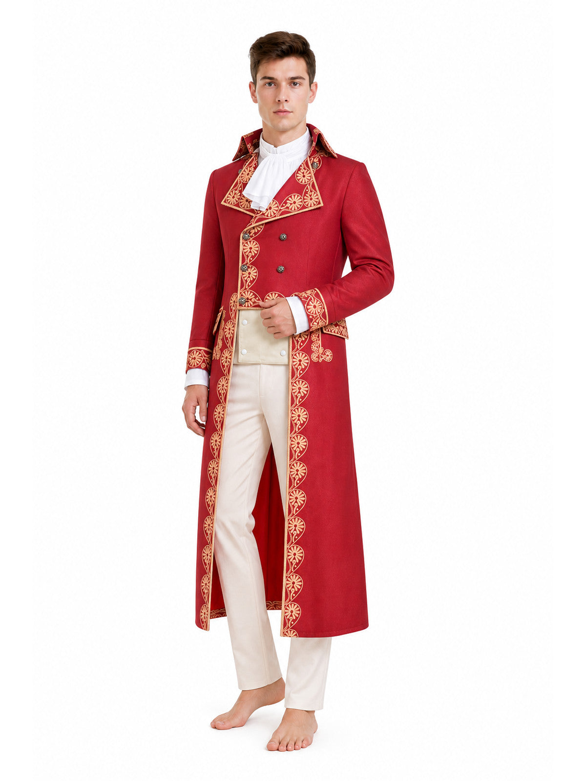 Napoleon Cosplay Costume, Red Set Costumes detail