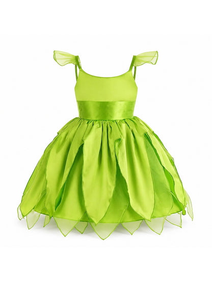 Disney Flower Fairy Dress Up Girls Cosplay Princess Dress Wings Halloween Elves