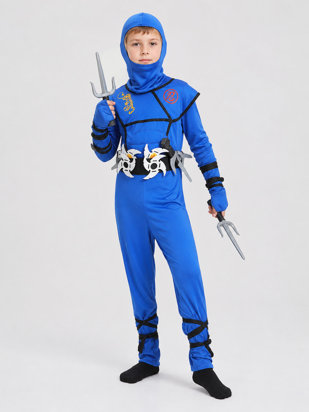 Ninja Cosplay Costume, Jumpsuit with Mask Costume Masks detail