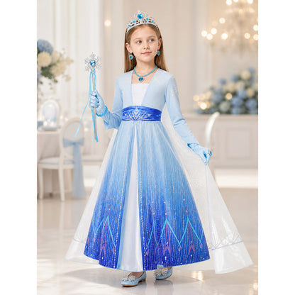 Snow Queen Carnival Costume for Halloween and Cosplay lifestyle view