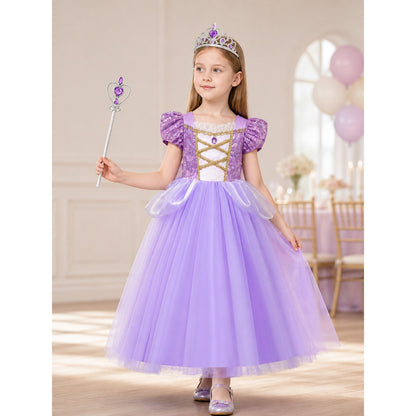 Purple Princess Costume for Halloween lifestyle view