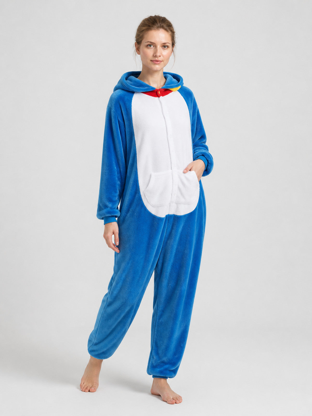 Hooded Flannel Animal Pajama Jumpsuit product detail