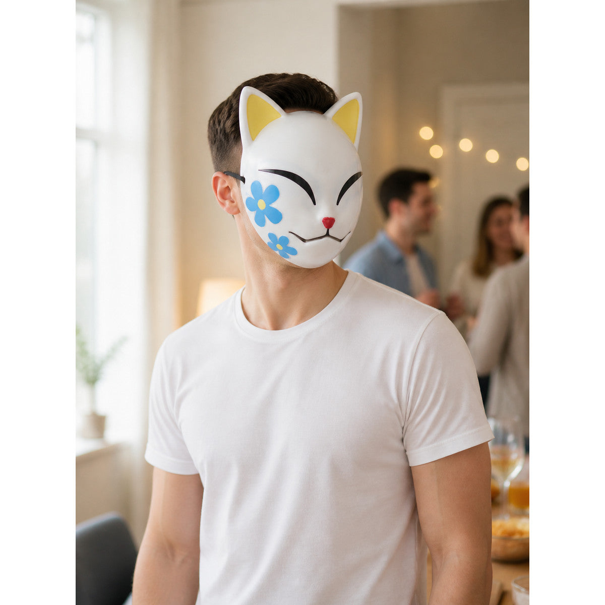 Carnival Fox Face Mask for Halloween lifestyle view