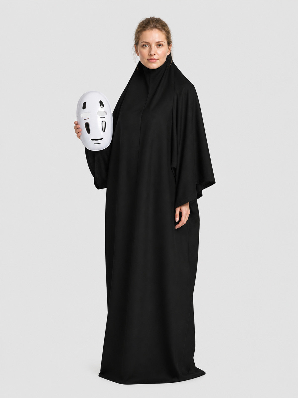 No-Face Cosplay Costume with Mask and Hood