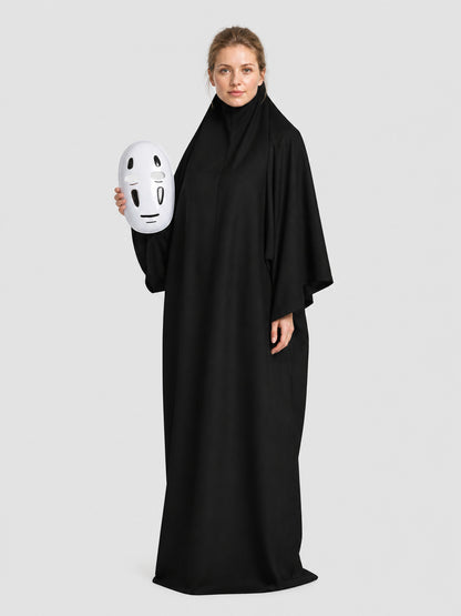 No-Face Cosplay Costume with Mask and Hood