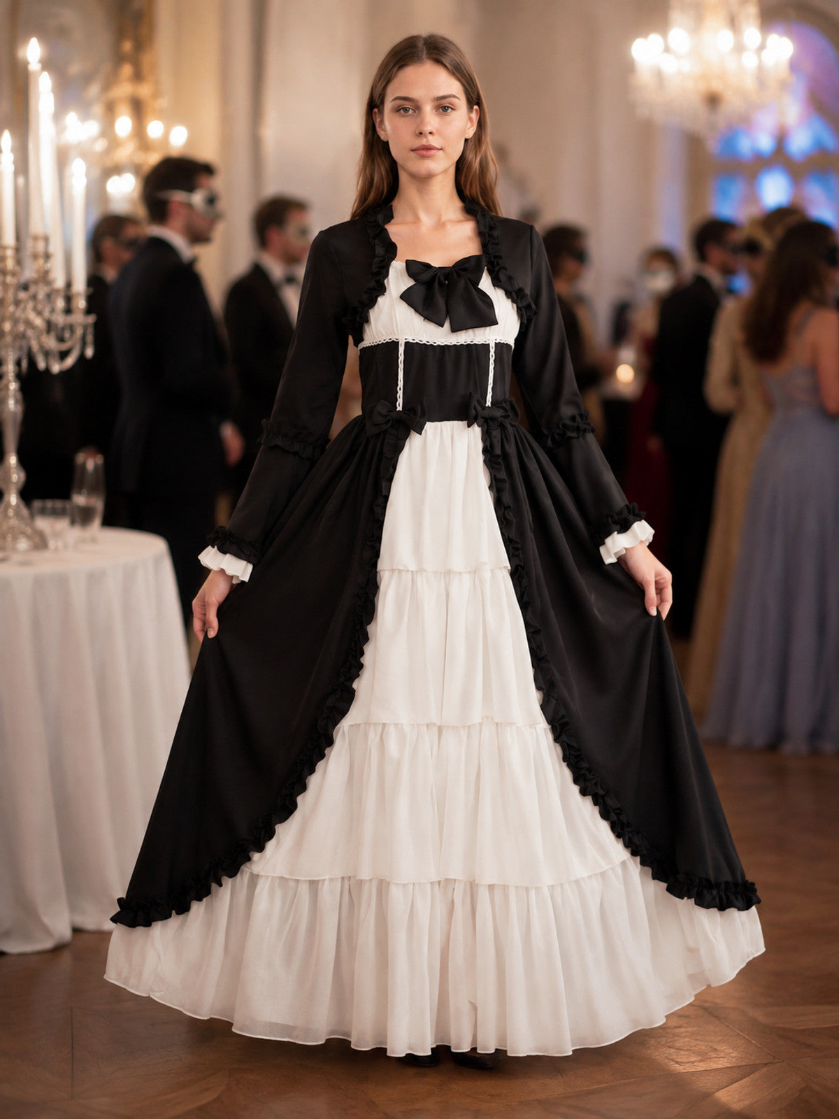 Long Medieval-Style Carnival Dress lifestyle view
