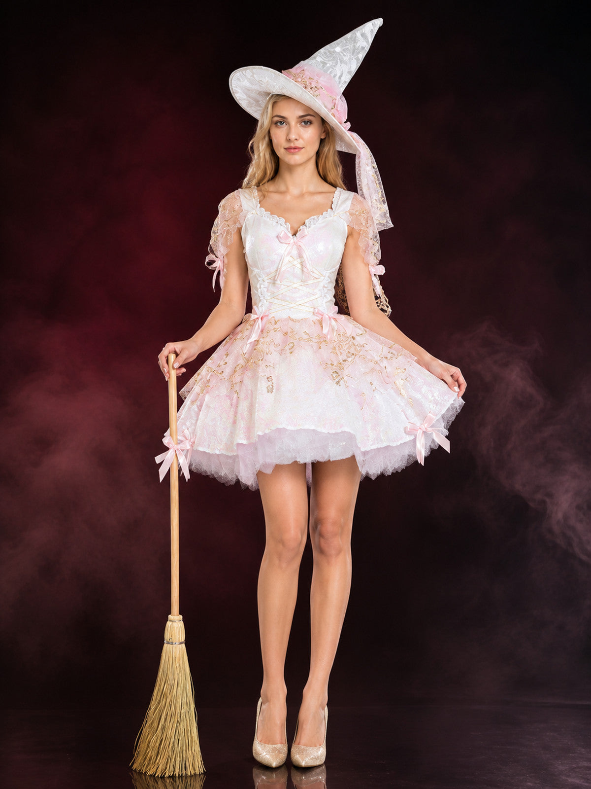 Halloween Witch Costume with Full Skirt