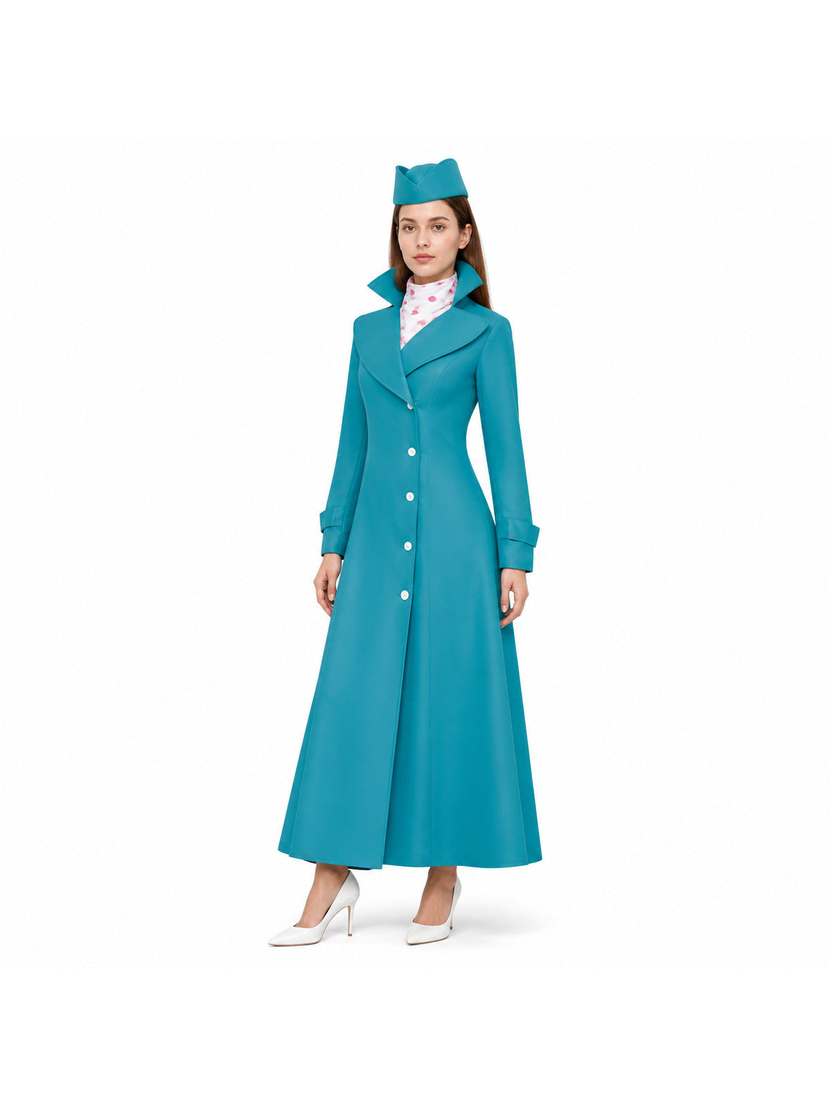 Long Coat with a Wide Lapel for Cosplay Costumes detail