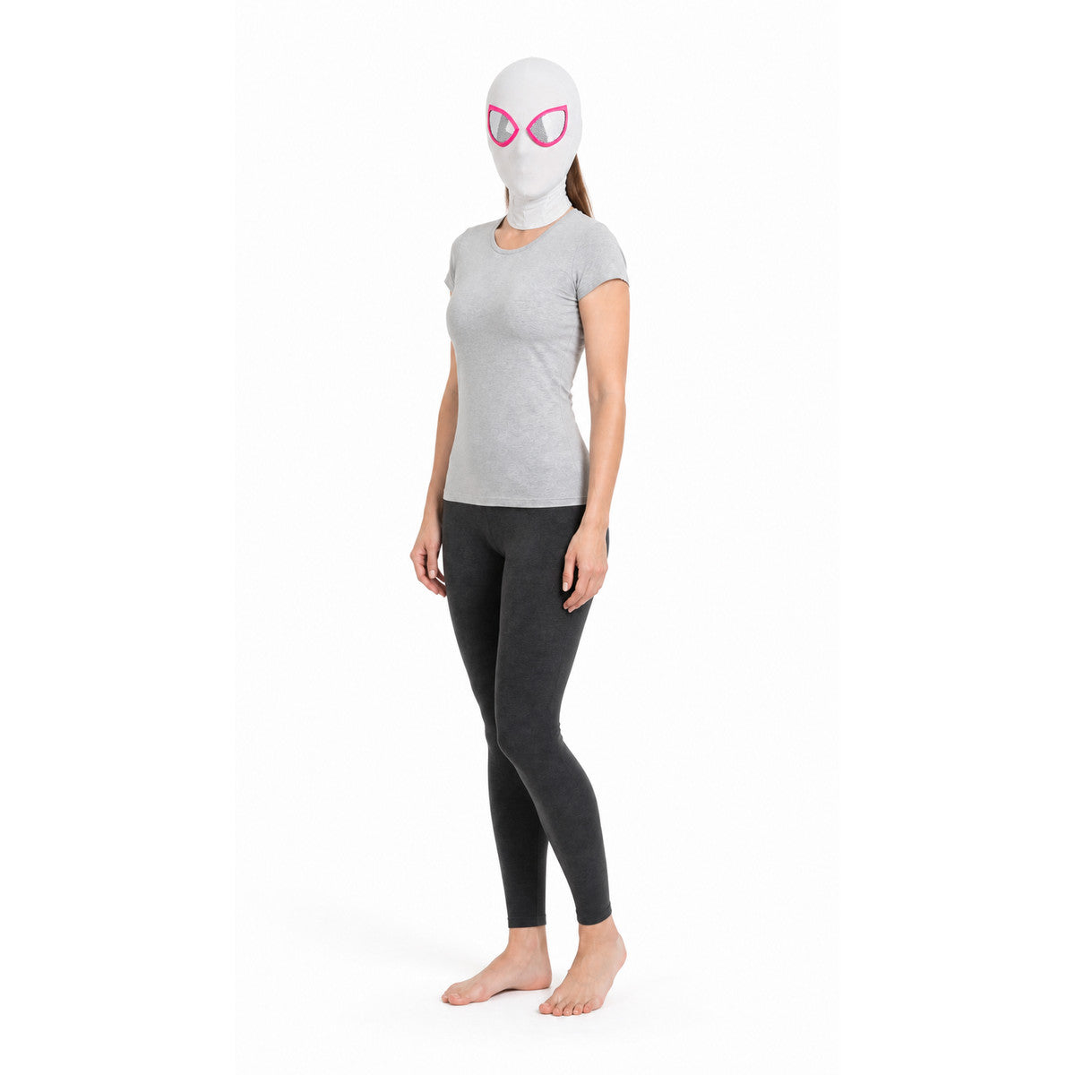 Spider-Gwen Mask with Pink Eye Trim Costume Masks detail