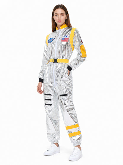 Silver Astronaut Jumpsuit with Patches product detail