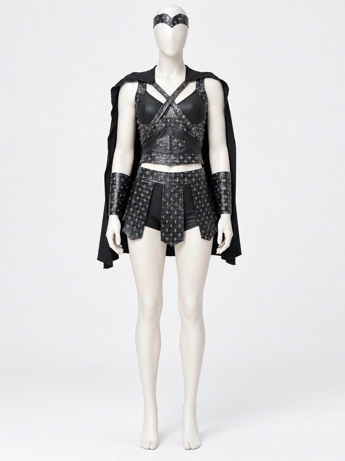 Carnival Costume with Armor Skirt and Cape lifestyle view