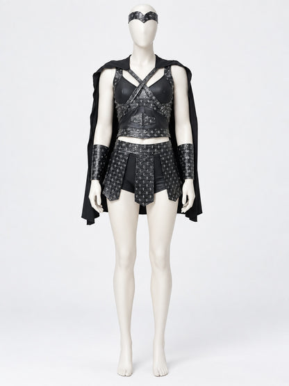 Carnival Costume with Armor Skirt and Cape lifestyle view