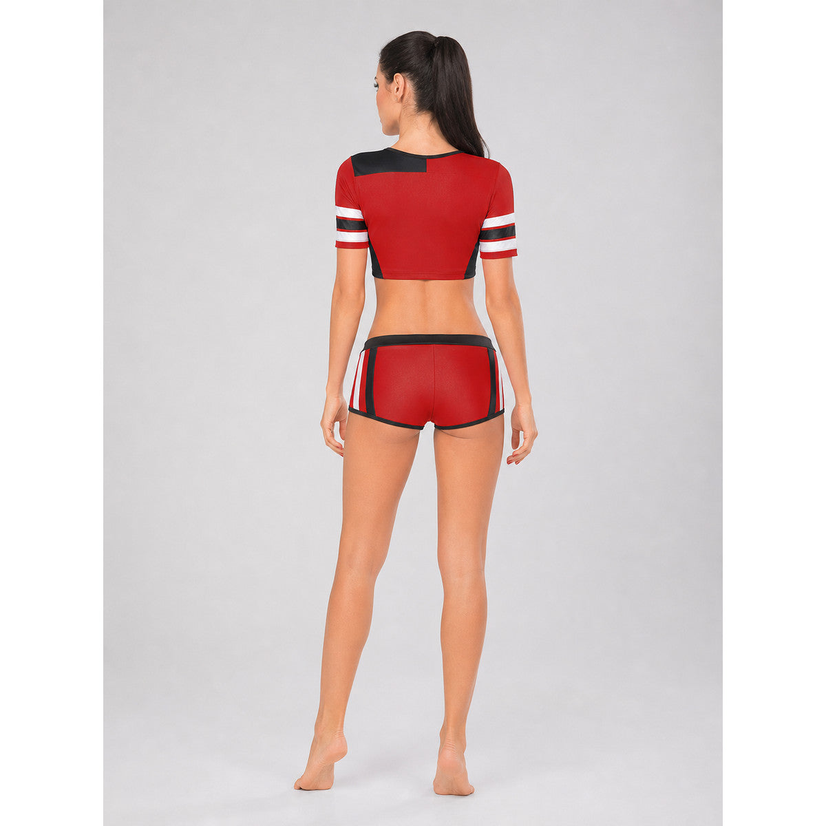 Sports Set: Cropped Top and Printed Shorts