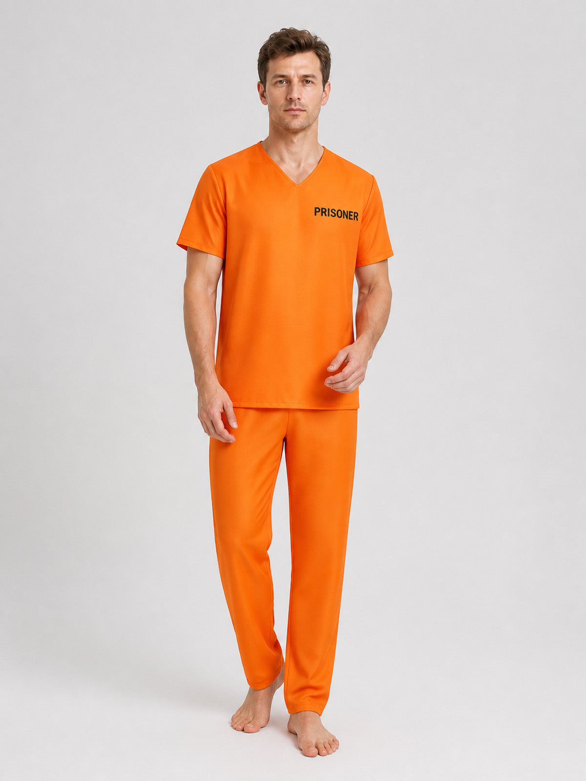 Orange “Prisoner” Cosplay Costume, 2-Piece Set product detail