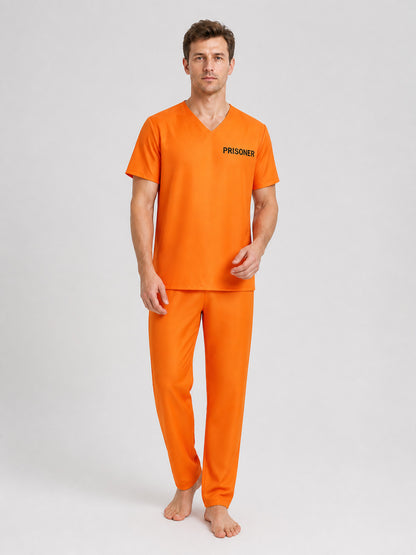 Orange “Prisoner” Cosplay Costume, 2-Piece Set product detail