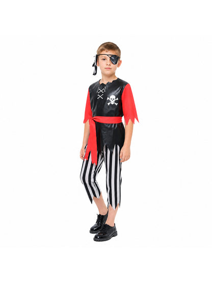 Pirate Costume Set with Striped Pants