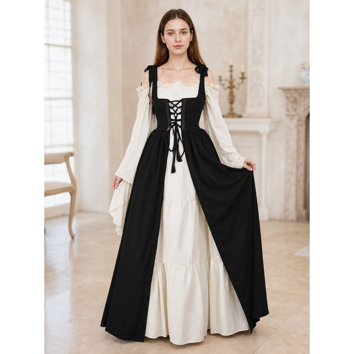Gothic Costume in Medieval Style, Black lifestyle view