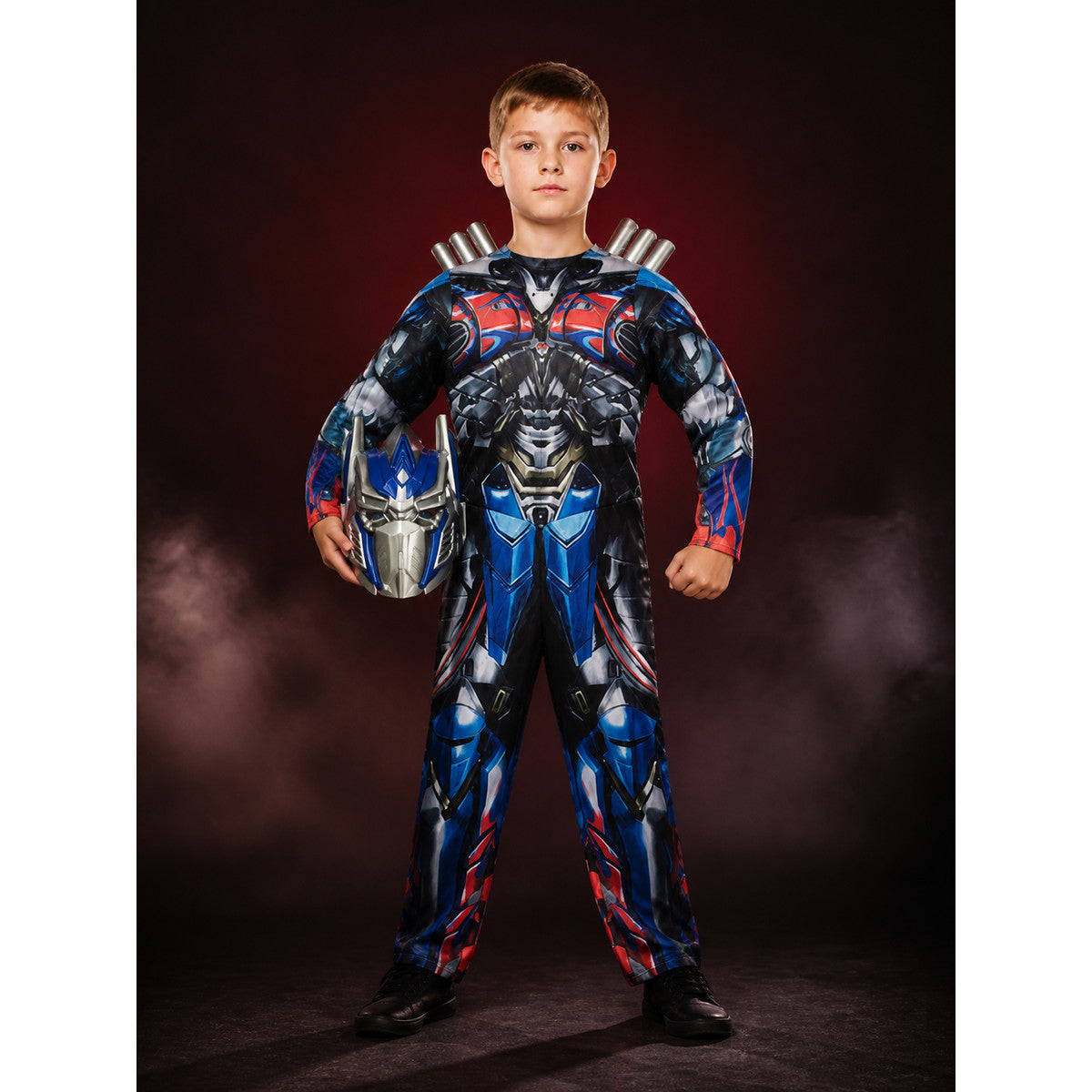 Kids Mechanical Robot Armor Bodysuit Costume with Matching Mask, Halloween main product view