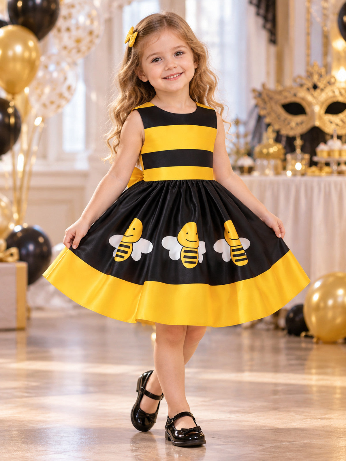 Bee Costume Dress with a Full Skirt lifestyle view