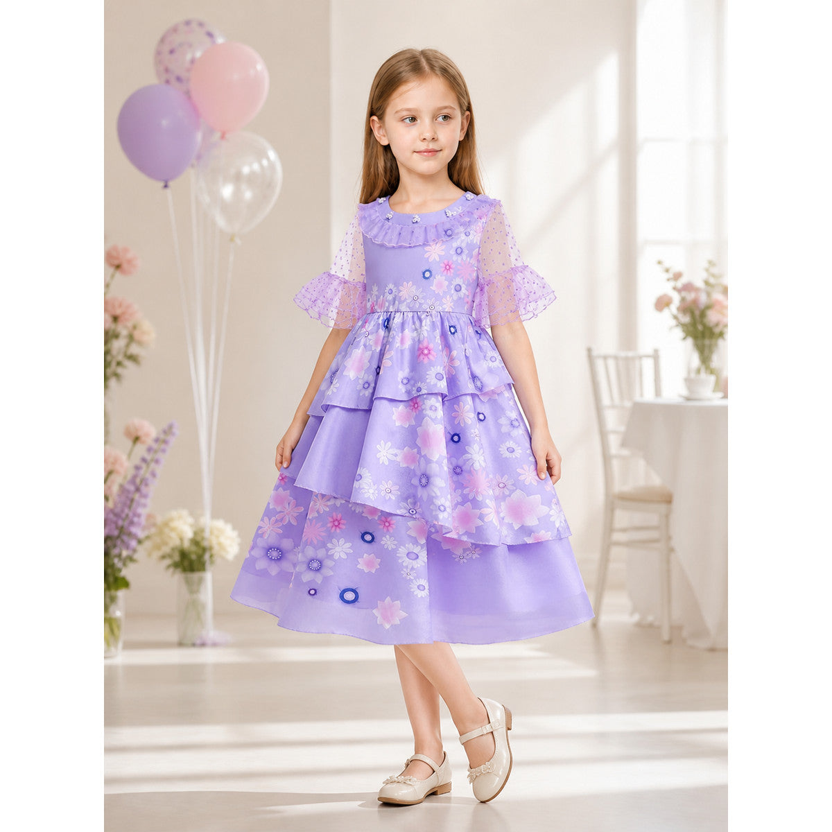 Lavender Princess Costume for Halloween lifestyle view
