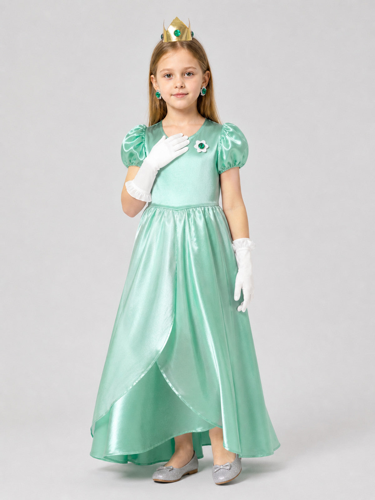 Daisy Accessories Set: Crown, Brooch, Earrings, and Gloves