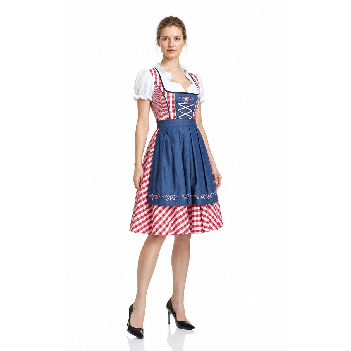 Bavarian Dirndl Dress with Apron and Corset Costume Dresses detail