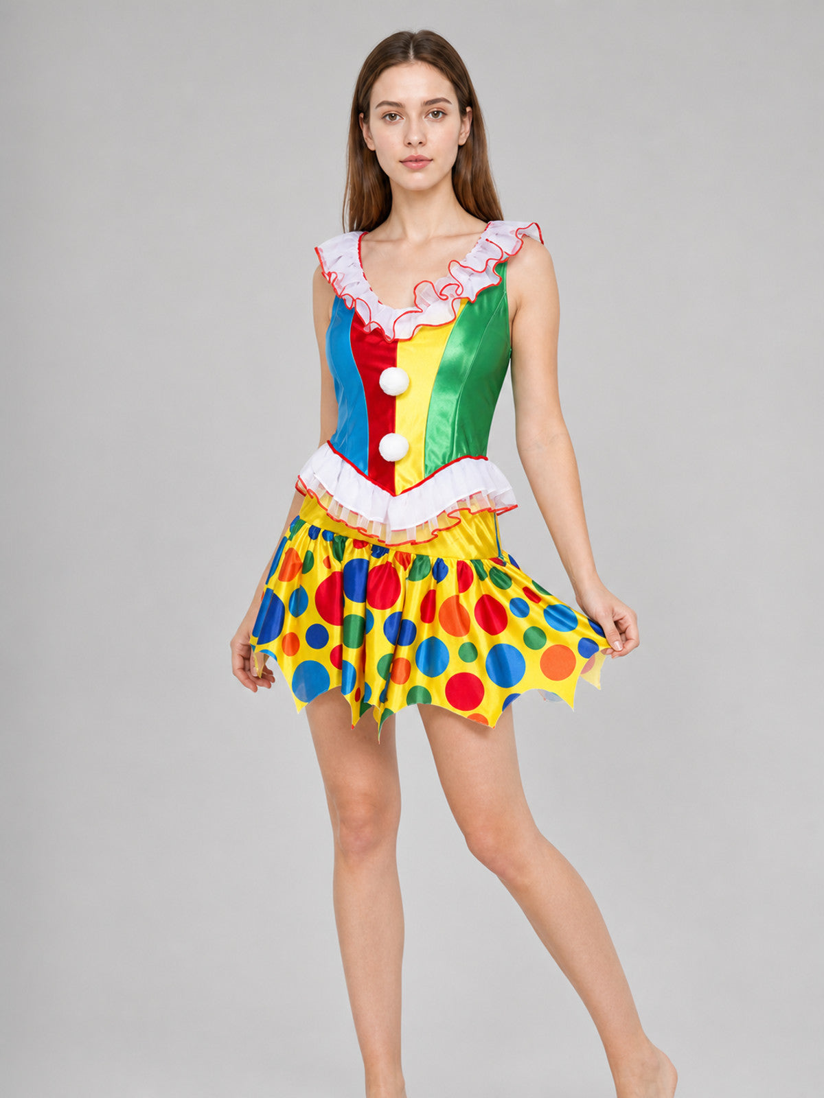Bright Clown Costume for Parties and Carnivals