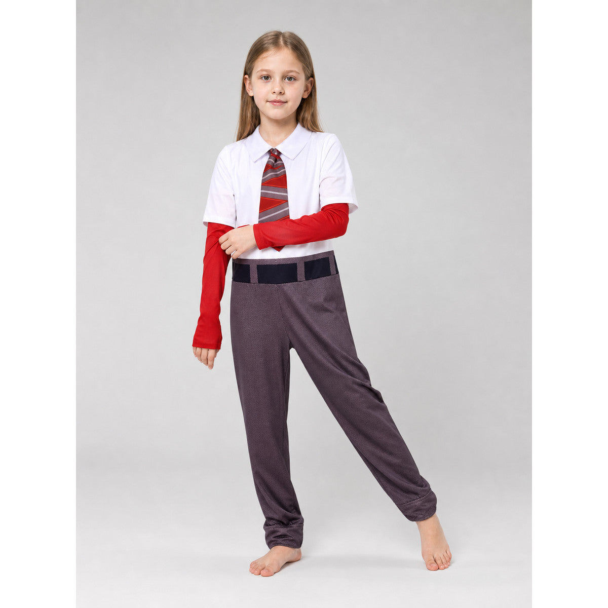 Inside Out 2 Cosplay Costume: Shirt, Pants on-model front view