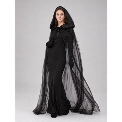 Witch Cosplay Costume with Hood and Cape