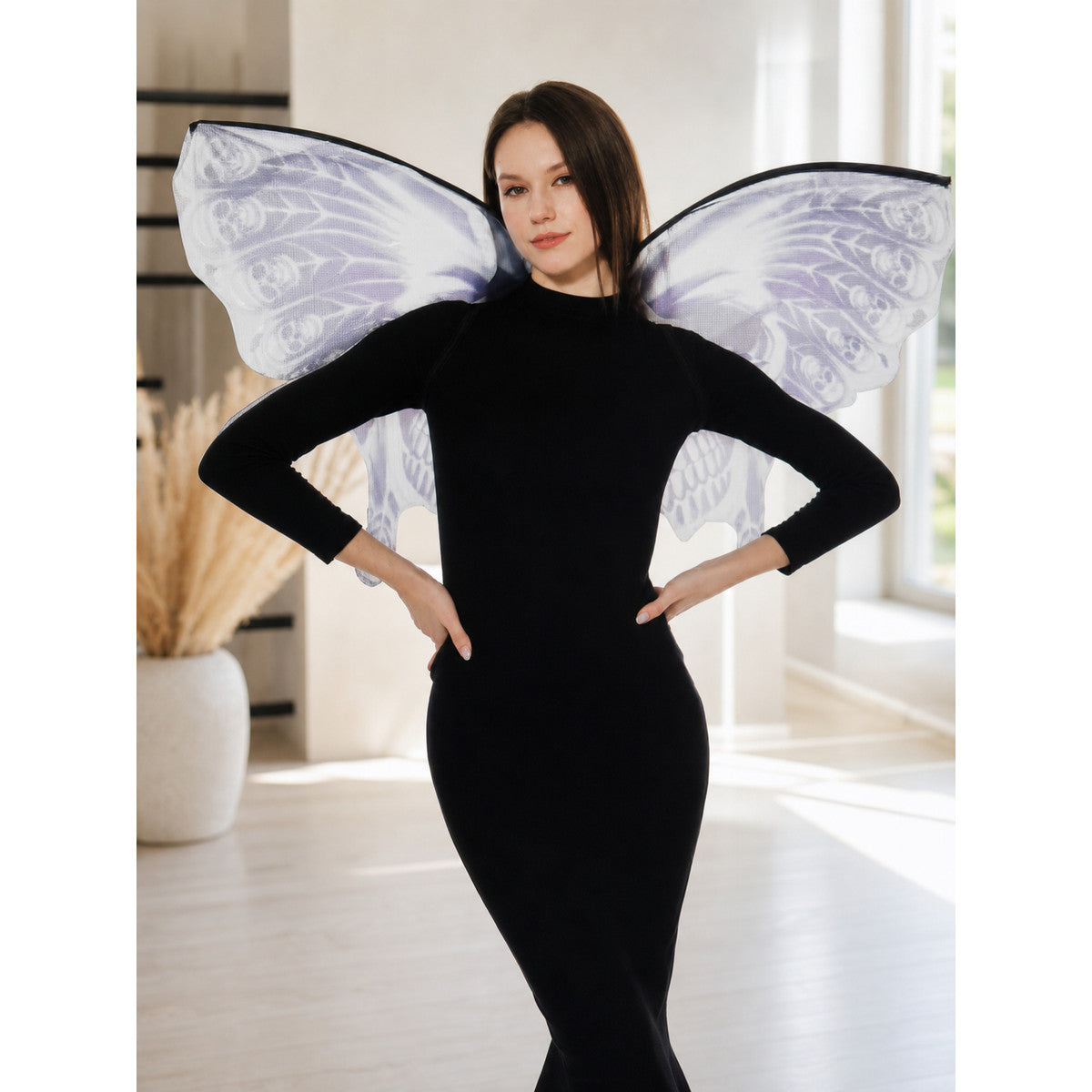 Fairy costume with decorative wings lifestyle