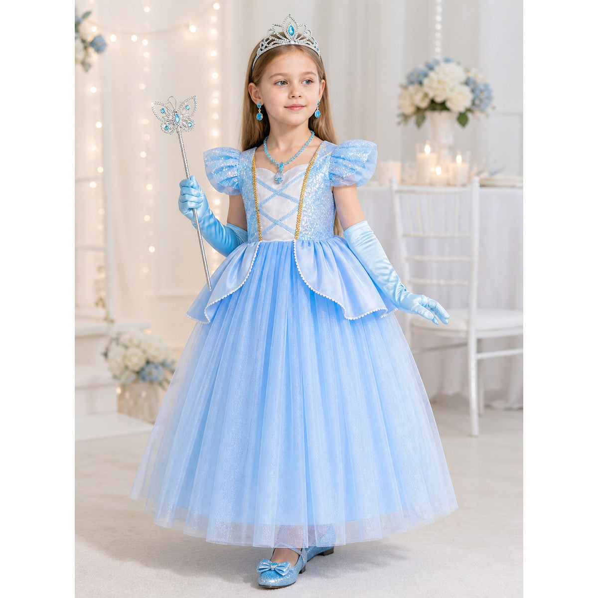 Blue Princess Costume for Halloween