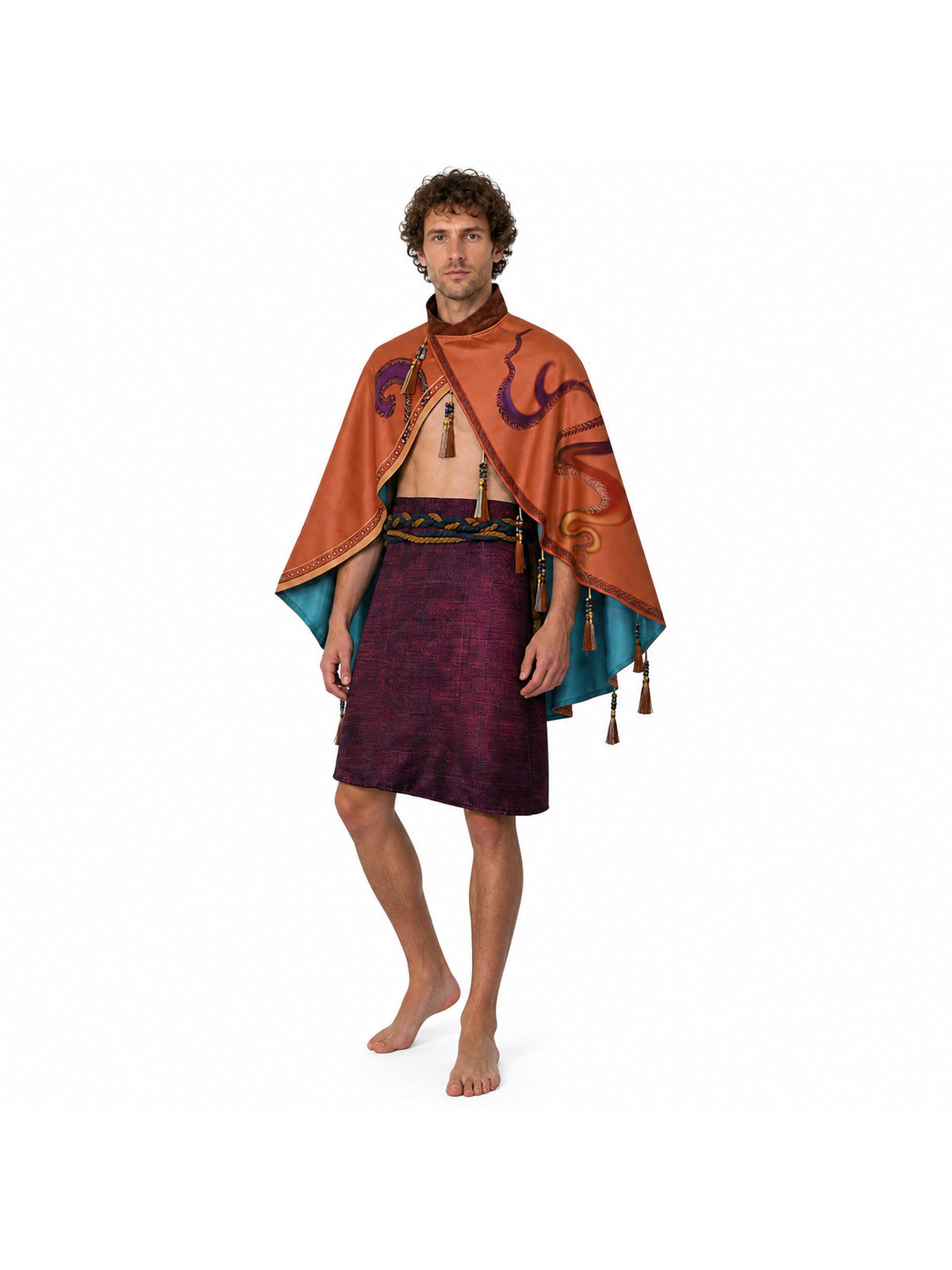 Avatar Cosplay Costume with Cape and Belt Costume Capes detail