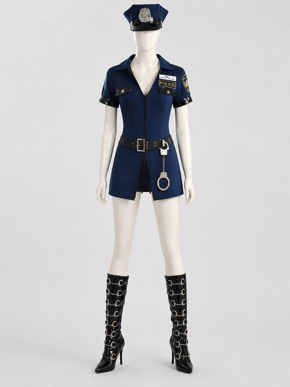 Halloween Police Costume with Accessories S-XXXL Costume Accessories detail