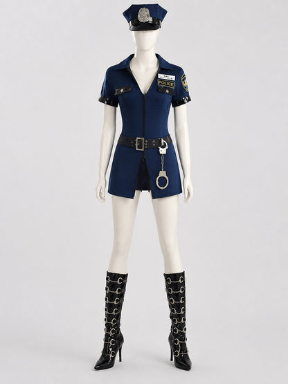 Halloween Police Costume with Accessories S-XXXL Costume Accessories detail
