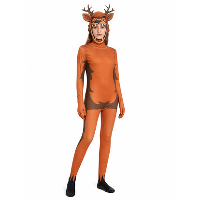 Deer Monster Costume Jumpsuit with Headpiece lifestyle