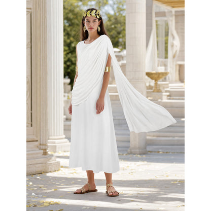 Greek-Style Costume Dress with Accessories lifestyle