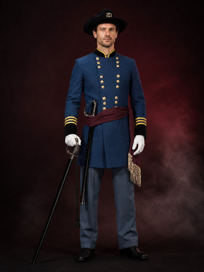 Navy-Style Pirate Captain Costume for Cosplay main product view