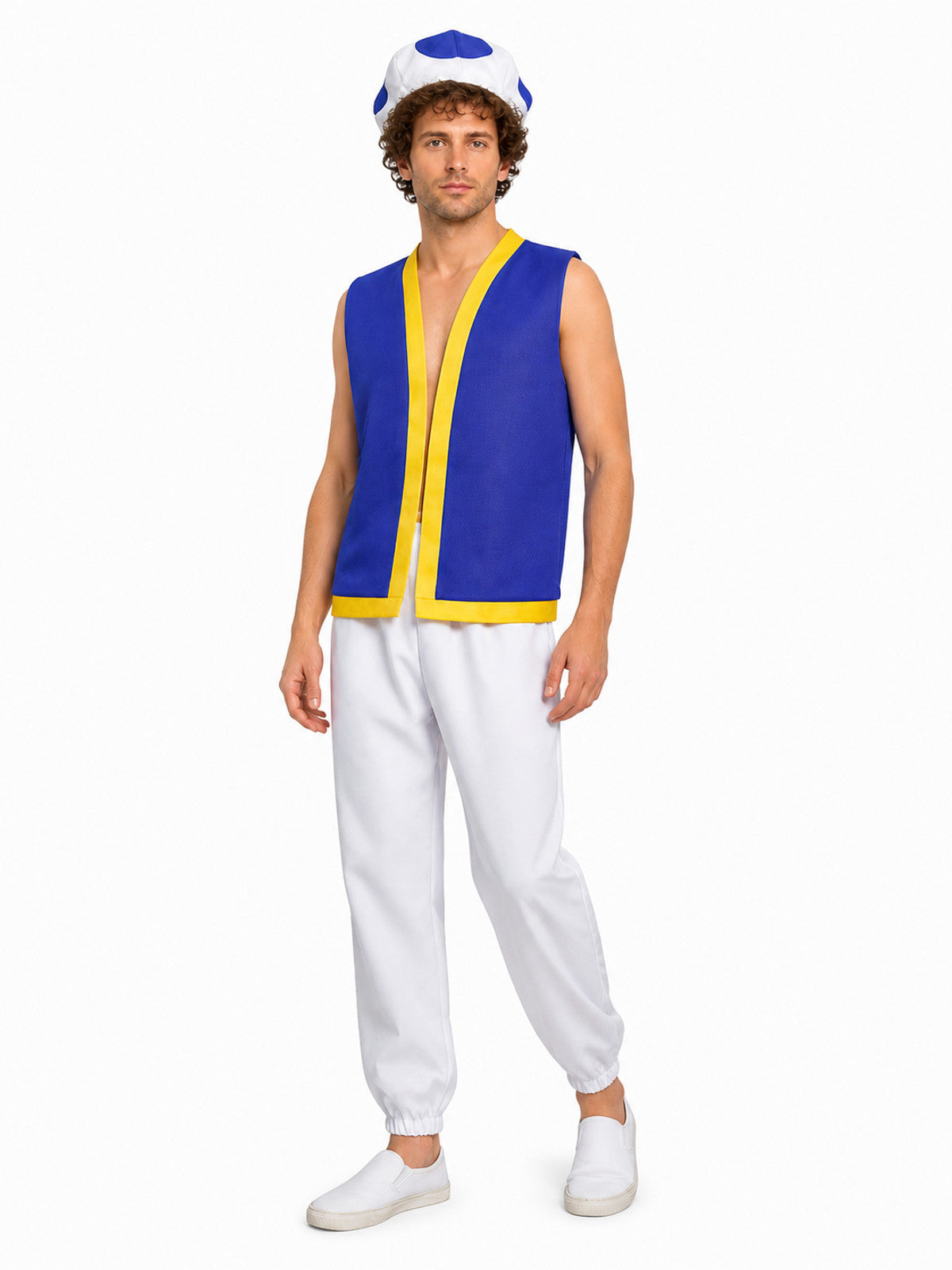 3-Piece Mushroom Character Costume with Hat Costume Headwear detail