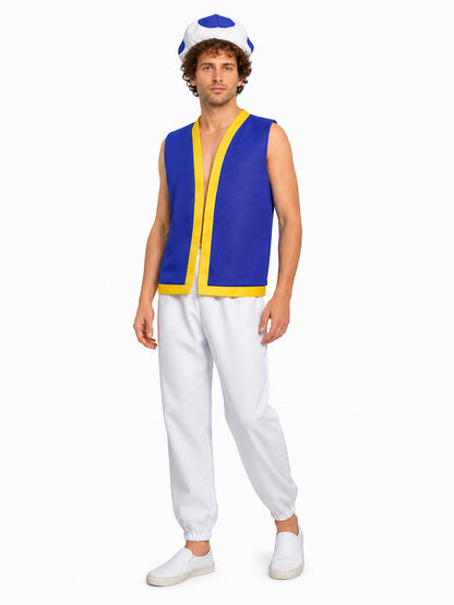 3-Piece Mushroom Character Costume with Hat Costume Headwear detail