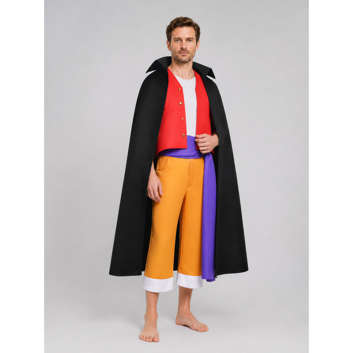 Luffy Wano Arc Cosplay Costume: Vest, Cloak, Pants lifestyle