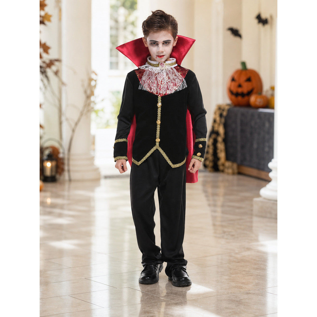 Vampire Costume with Cape and Pants lifestyle view