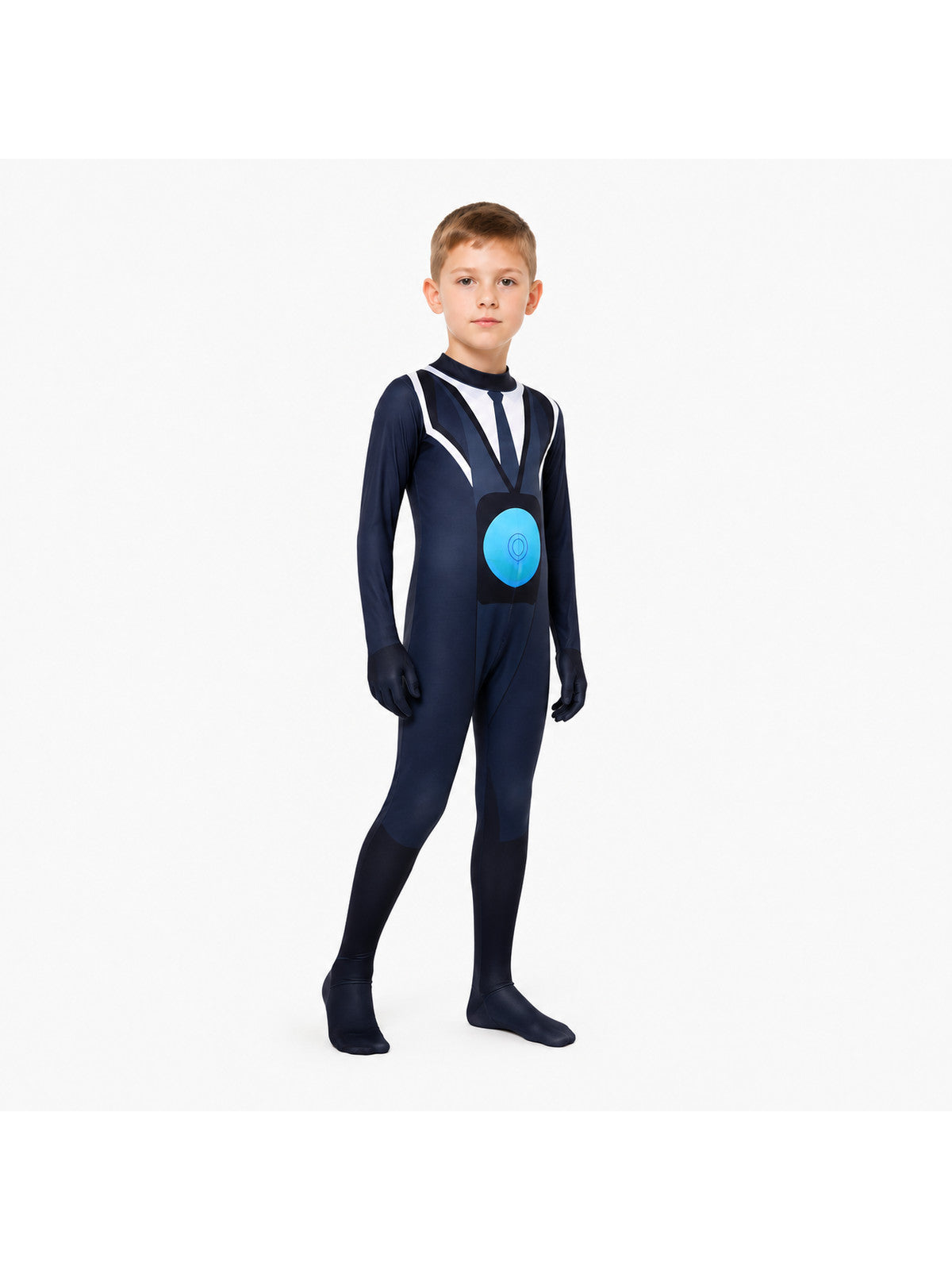 Skibidi Toilet TV Man Jumpsuit, Blue and White