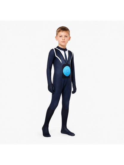 Skibidi Toilet TV Man Jumpsuit, Blue and White