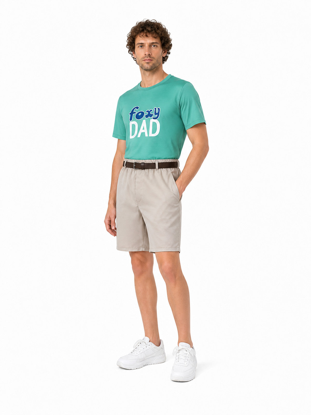 Costume with a T-shirt, Shorts, and Printed Belt Costumes detail