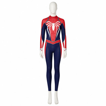 Red and Blue Spider-Man Costume with Web Pattern Costumes detail